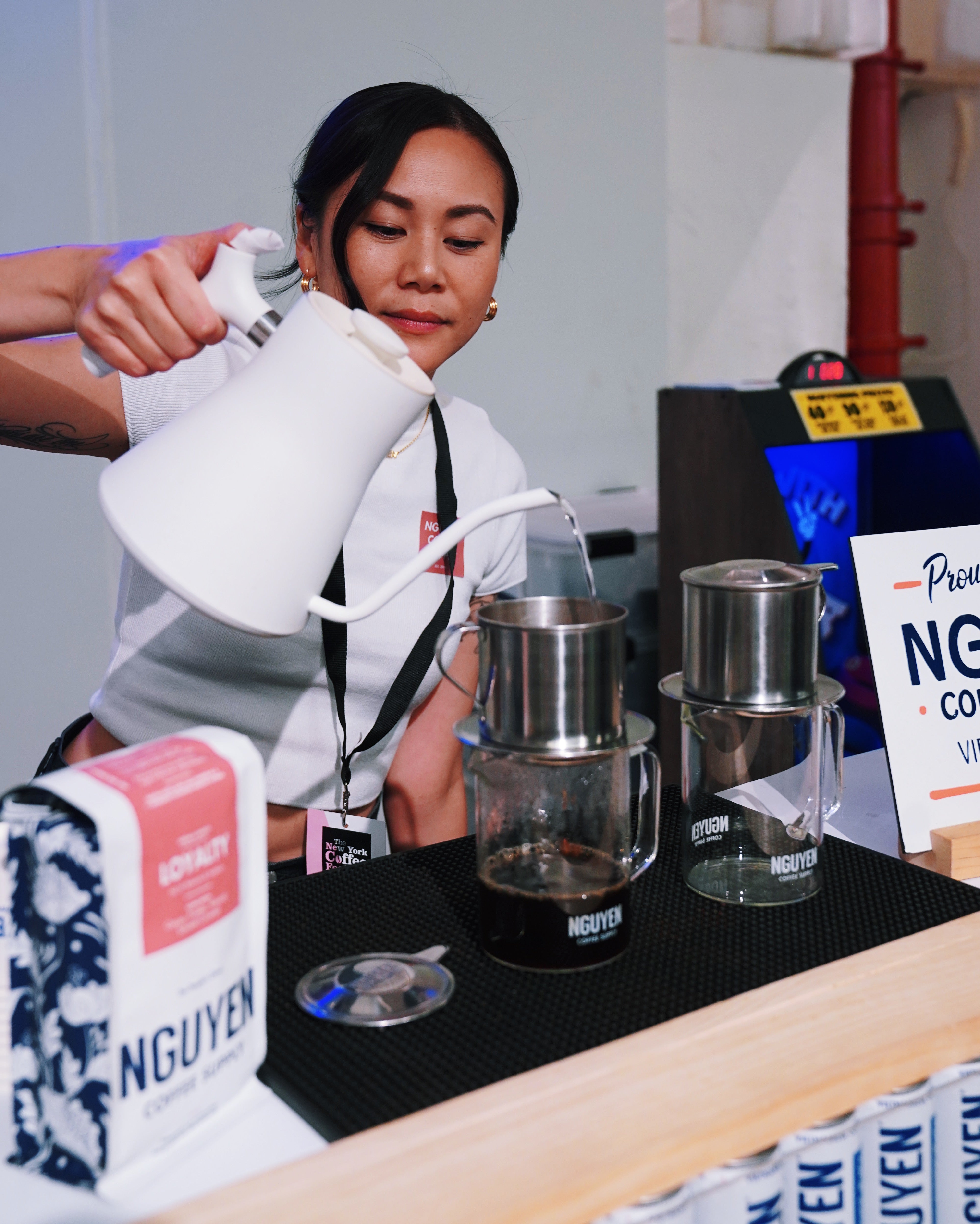 new york coffee festival booth nguyen coffee supply vietnamese robusta coffee