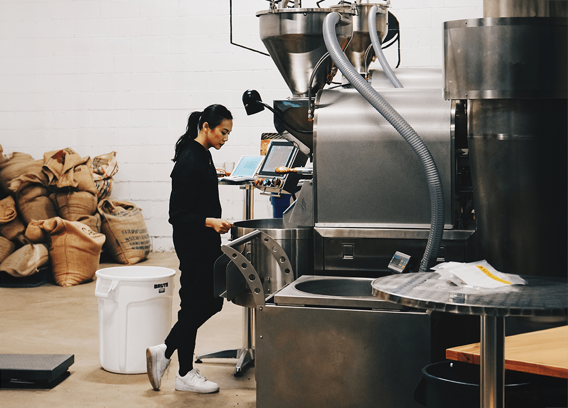 founder sahra nguyen roasts specialty vietnamese coffee at their brooklyn roastery