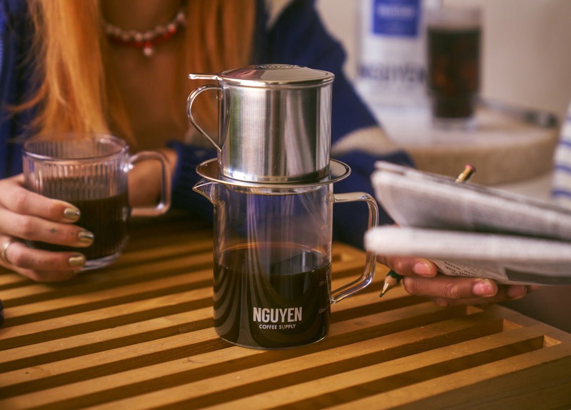 vietnamese coffee phin dripper coffee maker set
