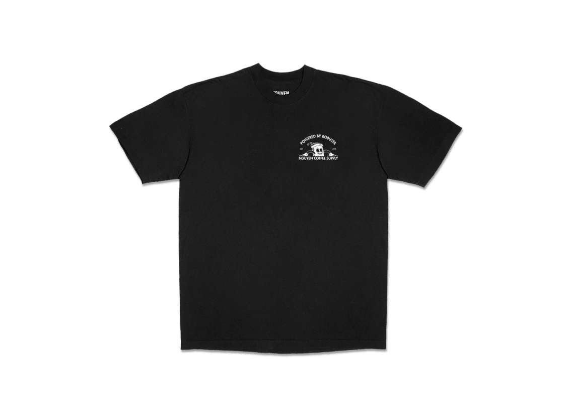 powered by robusta tee black