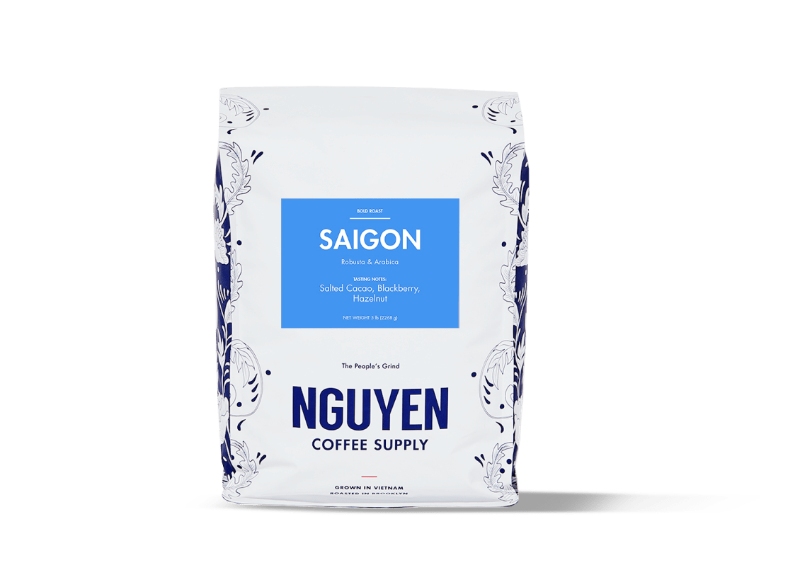saigon arabica robusta 5lb pack front